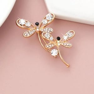 Fashion Minimalist Lady Dragonfly Pendant Rhinestone Dragonfly \